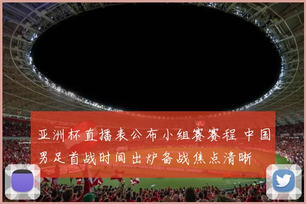 亚洲杯直播表公布小组赛赛程 中国男足首战时间出炉备战焦点清晰