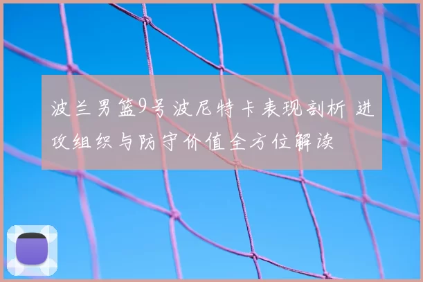 波兰男篮9号波尼特卡表现剖析 进攻组织与防守价值全方位解读